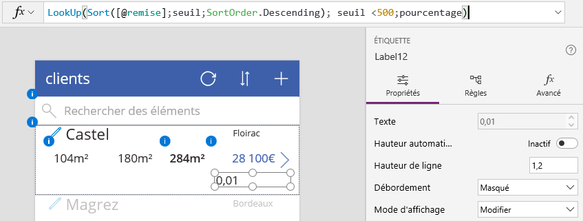 Powerapps approximative