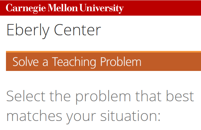 Prof: l'outil de Carnegie Mellon pour résoudre vos 36 problèmes de profs